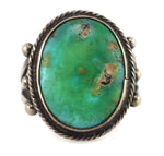 Navajo - Turquoise and Silver Ring c. 1930s, size 6.5