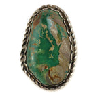 Navajo - Turquoise and Silver Ring c. 1950s, size 8