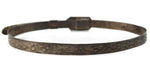 Navajo - Turquoise and Silver Hat Band with Stamped Design c. 1920-30s, 25" length