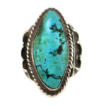 Navajo - Turquoise and Silver Ring c. 1960s, size 7.25