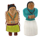 Robin Willeto (b. 1962) - Pair of Navajo Cottonwood Carved Figures of Man and Woman