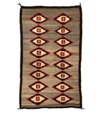 Navajo Ganado Rug c. 1900, 67.5" x 40.5"