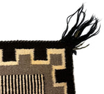 Navajo Single Saddle Blanket c. 1950s, 29.5" x 28.5"
