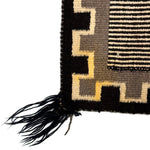 Navajo Single Saddle Blanket c. 1950s, 29.5" x 28.5"