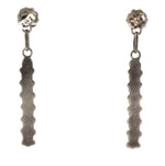 Zuni - Turquoise and Silver Dangle Post Earrings c. 1950-60s, 2" x 0.25"