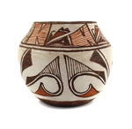 Zuni Polychrome Olla with Heartline Deer Design c. 1930s, 5.5" x 7"