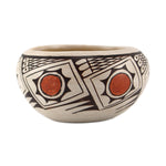Helen Naha "Feather Woman" (1922-1993) - Hopi Polychrome Bowl c. 1970s, 2" x 4"