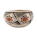 Helen Naha "Feather Woman" (1922-1993) - Hopi Polychrome Bowl c. 1970s, 2" x 4"