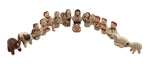 Emily Fragua Tsosie (b. 1951) - Jemez Polychrome Nativity Set (15 Pieces) c. 1970s