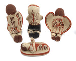 Emily Fragua Tsosie (b. 1951) - Jemez Polychrome Nativity Set (15 Pieces) c. 1970s