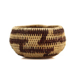 Miniature Maidu Basket with Lightning Bolt Design c. 1920-30s, 1" x 2"