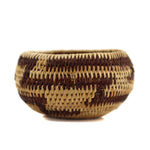 Miniature Maidu Basket with Lightning Bolt Design c. 1920-30s, 1" x 2"