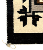 Gloria Joe - Navajo Two Grey Hills Rug c. 1970-80s, 51.5" x 33.5"
