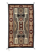 Rosita and Sam Nakai - Navajo Teec Nos Pos Rug with Storm Pattern Design c. 1980s, 71" x 42"