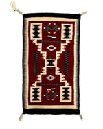 Rita Joe - Navajo Crystal Storm Pattern Rug c. 1970-80s, 48" x 27"