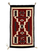 Rita Joe - Navajo Crystal Storm Pattern Rug c. 1970-80s, 48" x 27"