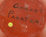 Garnet Pavatea (1915-1981) - Hopi Redware Vase with Corrugated Design and Fluted Rim c. 1960s, 8" x 6"