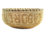 Large Tohono O'odham "Caborca Sonora" Basket with Man in the Maze Design c. 1960s, 8" x 16.75"