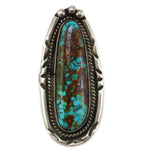Navajo - Turquoise and Silver Ring c. 1950s, size 6