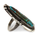 Navajo - Turquoise and Silver Ring c. 1950s, size 6