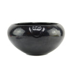 Santa Clara Black Bowl with Bear Paw Design c. 1920s, 4.5" x 8.5"
