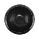 Santa Clara Black Bowl with Bear Paw Design c. 1920s, 4.5" x 8.5"