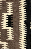 Navajo Two-in-One Crystal Storm Pattern Rug c. 1970-80s, 40.5" x 26"