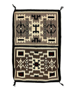 Navajo Two-in-One Crystal Storm Pattern Rug c. 1970-80s, 40.5" x 26"
