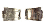 Navajo - Multi-Stone and Silver Watch Tabs with Leaf Design, 1.25" x 1.5"