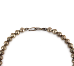 Navajo - Turquoise and Silver Squash Blossom Necklace c. 1960-70s, 27" length