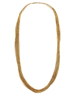 Navajo - 30-Fine-Strand 12K Gold Fill "Liquid Silver-Style" Necklace c. 1960-70s, 30" length