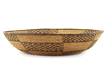 Apache Basket with Squash Blossom Pictorial and Checkered Design c. 1900-20s, 3.25" x 15.75"