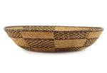 Apache Basket with Squash Blossom Pictorial and Checkered Design c. 1900-20s, 3.25" x 15.75"