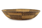 Apache Basket with Squash Blossom Pictorial and Checkered Design c. 1900-20s, 3.25" x 15.75"