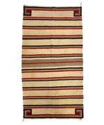 Navajo Double Saddle Blanket c. 1920s, 58" x 29"