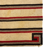 Navajo Double Saddle Blanket c. 1920s, 58" x 29"