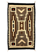 Navajo Crystal Storm Pattern Rug c. 1960s, 49" x 29"