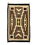 Navajo Crystal Storm Pattern Rug c. 1960s, 49" x 29"