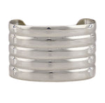 Marco Patania - Contemporary Sterling Silver "Classic 5-Ridge Georgia Cuff" - Designed by Frank Patania Sr. (1898-1964), size 7