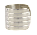 Marco Patania - Contemporary Sterling Silver "Classic 5-Ridge Georgia Cuff" - Designed by Frank Patania Sr. (1898-1964), size 7