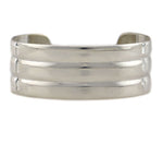 Marco Patania - Contemporary Sterling Silver "Classic 3-Ridge Georgia Cuff" - Designed by Frank Patania Sr. (1898-1964), size 7