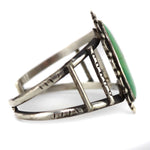 Navajo - Turquoise and Silver Bracelet c. 1940s, size 7.5