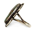 Navajo - Turquoise and Silver Ring c. 1940s, size 8