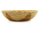 Tohono O'odham Basket with Squash Blossom Pictorial c. 1970-80s, 3" x 12.25"