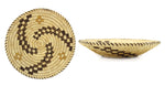Tohono O'odham Polychrome Basket with Whirling Logs Design c. 1970-80s, 2.25" x 13"