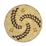 Tohono O'odham Polychrome Basket with Whirling Logs Design c. 1970-80s, 2.25" x 13"