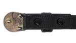 Ben Eustace (1924-2007) - Zuni - Multi-Stone Channel Inlay, Silver, and Leather Belt c. 1950s, 27.5" - 34.5" size waist