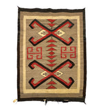 Navajo Crystal Rug with Waterbug Design c. 1915, 46" x 34"