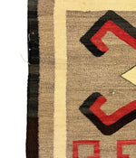 Navajo Crystal Rug with Waterbug Design c. 1915, 46" x 34"