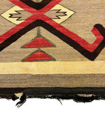Navajo Crystal Rug with Waterbug Design c. 1915, 46" x 34"